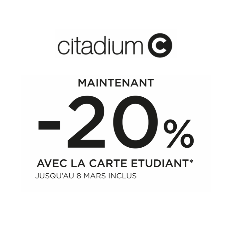 citadium l offre etudiants c est maintenant