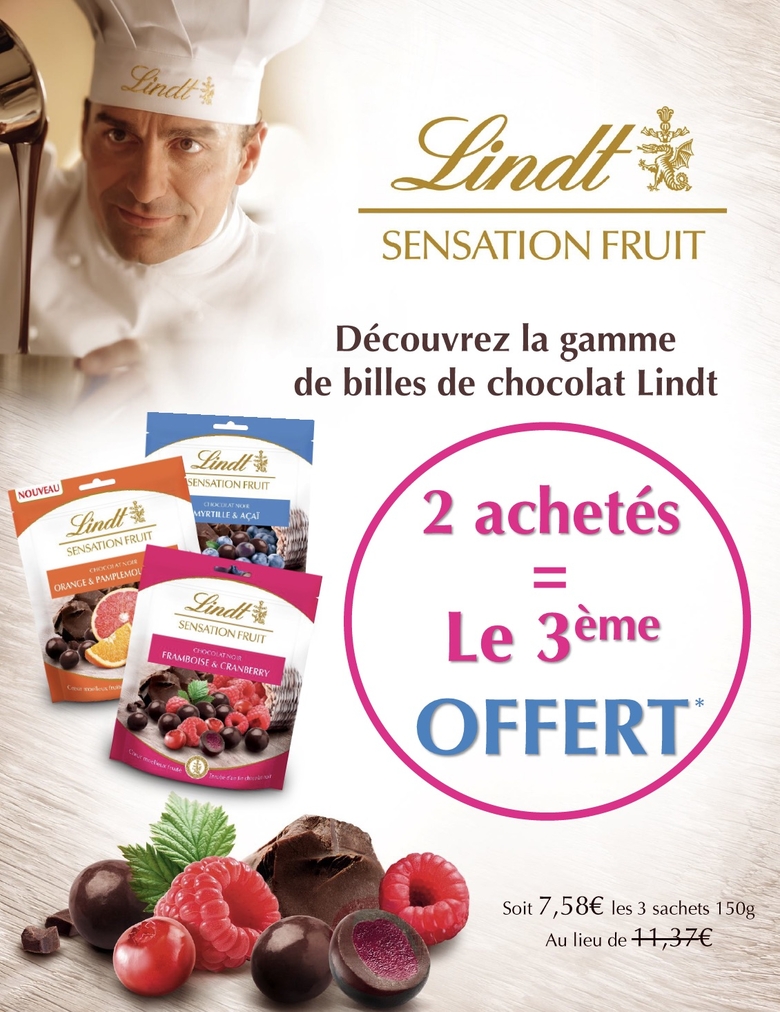 Lindt sensation fruit framboise